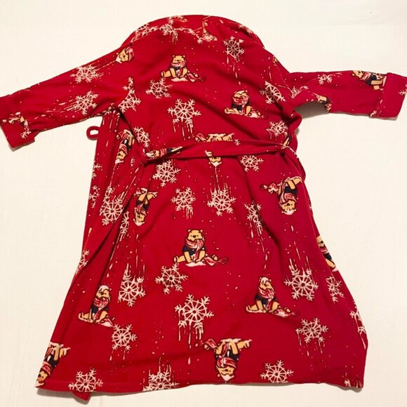 Disney Winnie the Pooh Red Polyester Womens Bath Robe Size Small - Picture 14 of 15